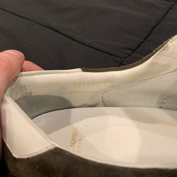 SAINT LAURENT Suede Soho Mens Court Classic Sneakers - Picture 4 of 7